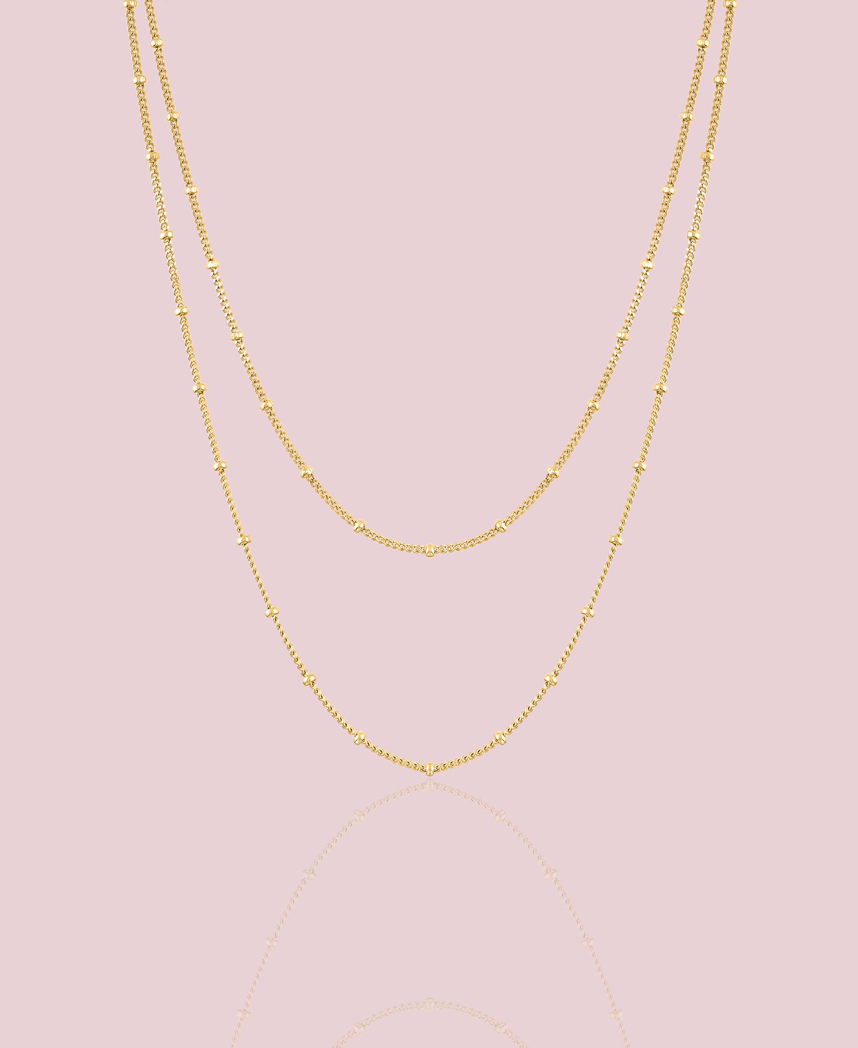 EMINA Necklace – Double Chain in 18k Gold Plated | Oma The Label