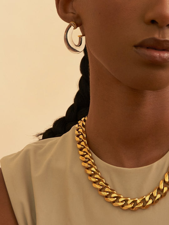 Lucite hoop earrings from Oma the Label - trendy and timeless jewelry for 2022