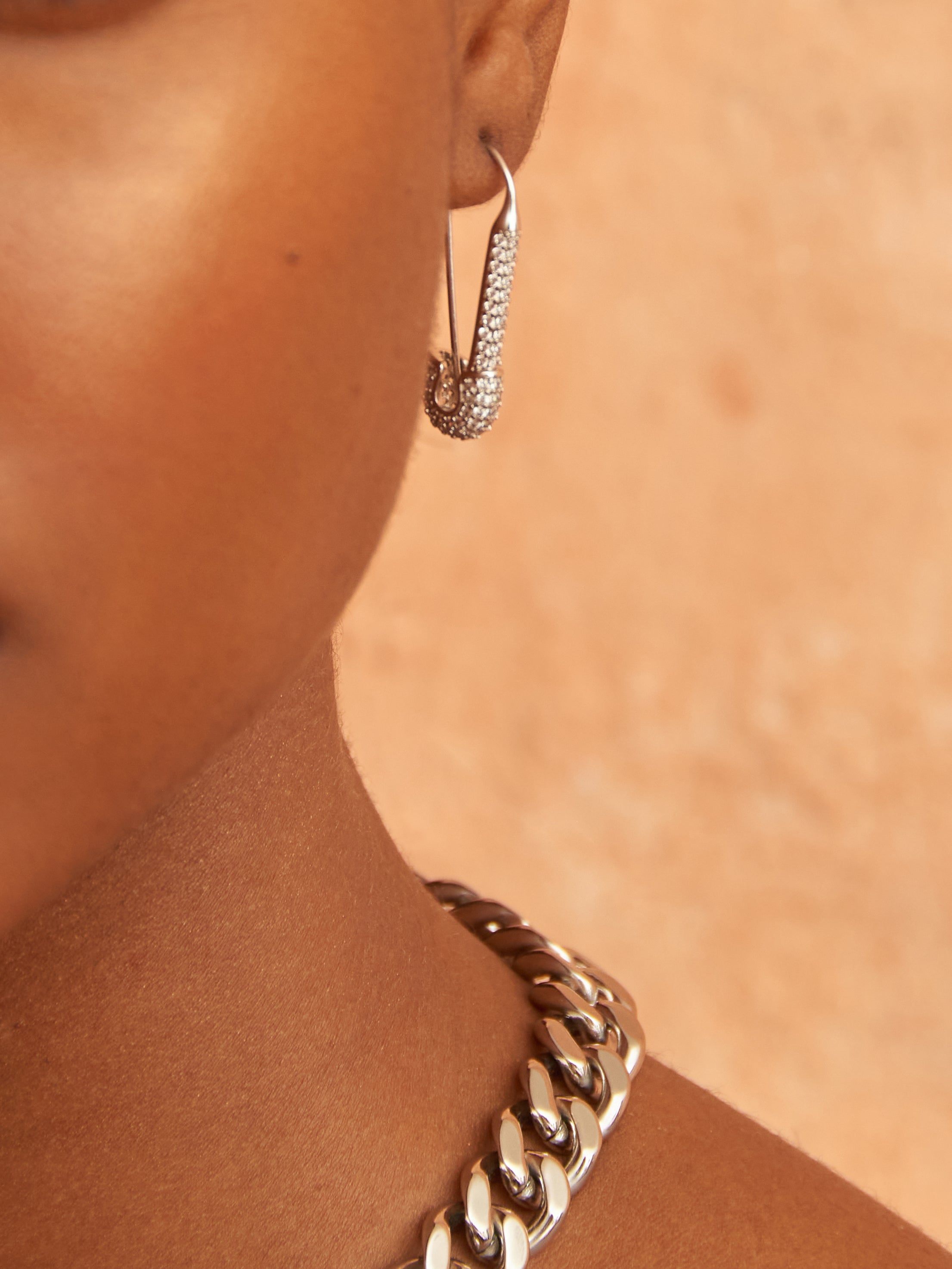 OMA THE LABEL OSA Drop sold Chain Link Earrings