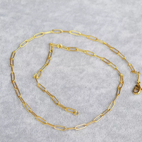 Elegant Dainty Necklace in 18k Gold Plated Stainless Steel