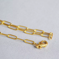 Minimalist Dainty Necklace in 18k Gold Plated Stainless Steel