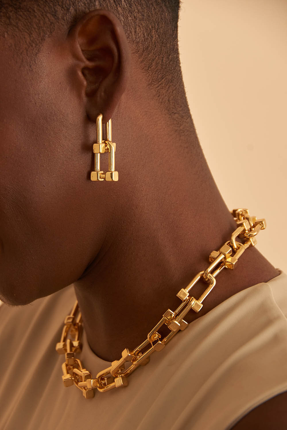 ZOE tie tops gold